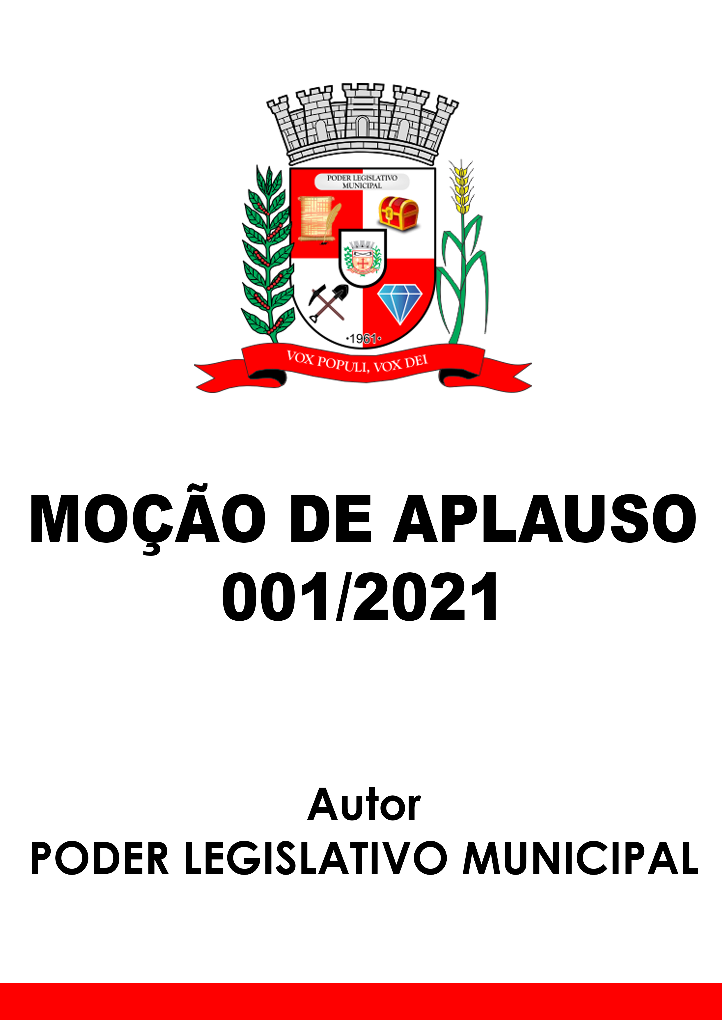 Moção de Aplausos - 001/2021