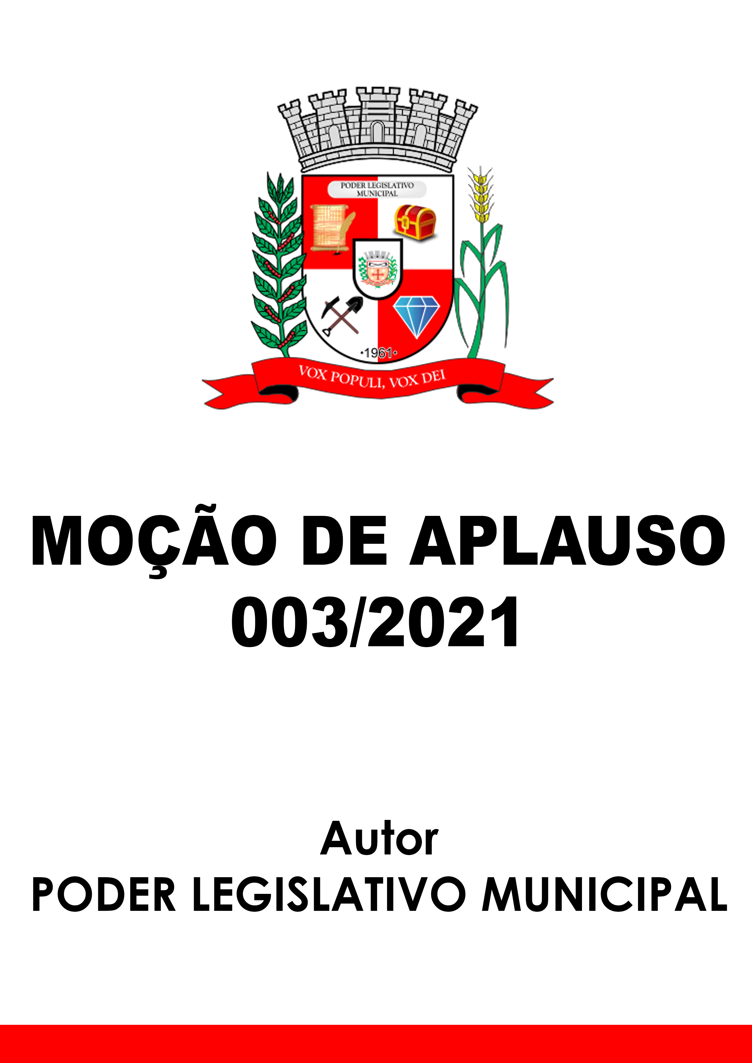 Moção de Aplausos - 003/2021