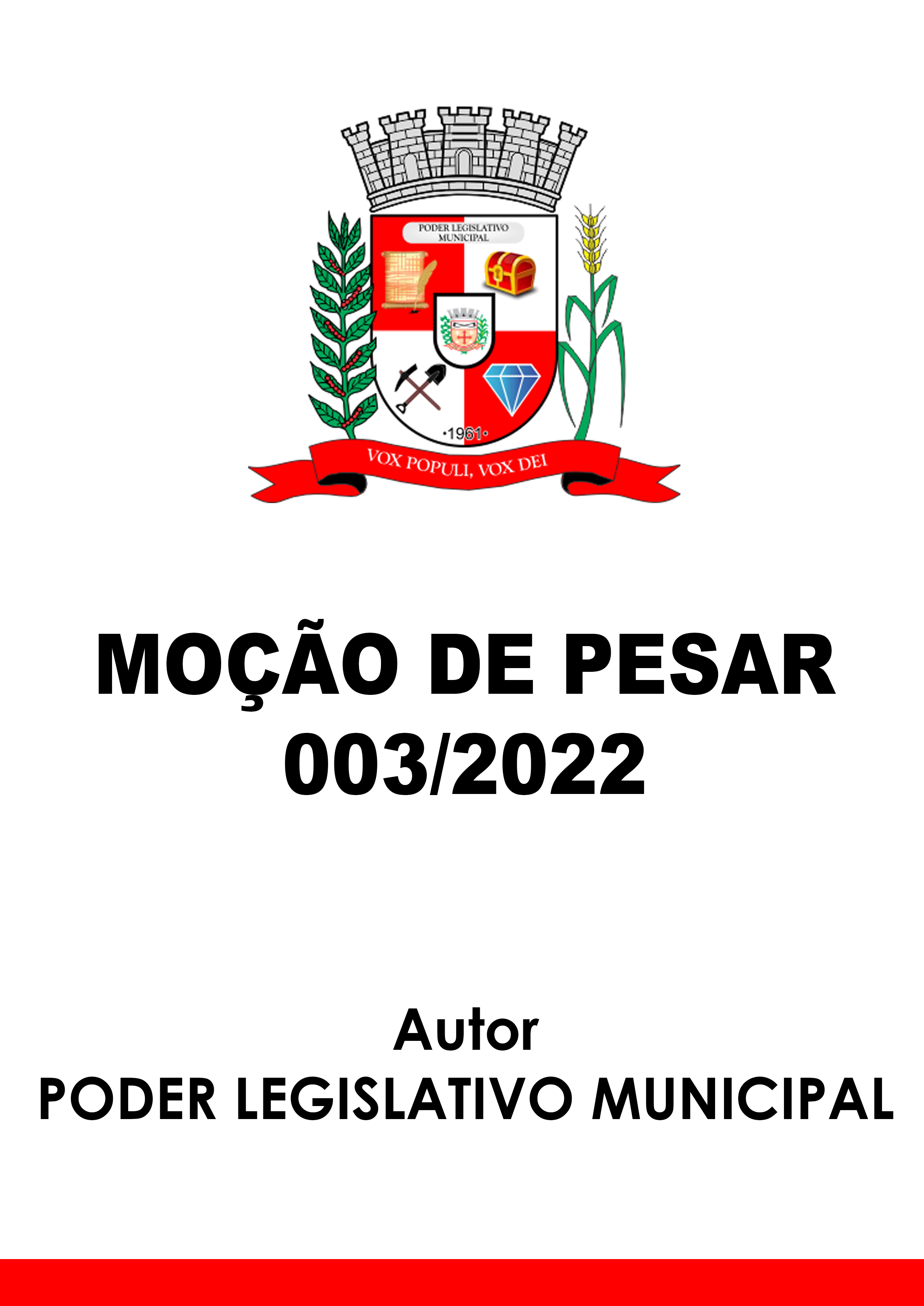 Moção de Pesar - 003/2022